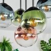 Gastor Plafonnier, Boule lumineuse 45 cm Bleu, Vert, Clair, Cuivré, 5 lumières