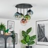 Gastor Plafonnier, Boule lumineuse 45 cm Bleu, Vert, Clair, Cuivré, 5 lumières