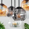 Koyoto Plafonnier, Boule lumineuse 45 cm Ambre, Clair, Fumé, 5 lumières