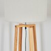 Soungou Lampadaire Chrome, Écru, 1 lumière