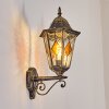 Hongkong Lampe murale d´extérieur, Applique murale Or, Noir, 1 lumière