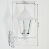 Hongkong Lampe murale d´extérieur, Applique murale Blanc, 1 lumière