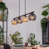 Koyoto Suspension, Boule lumineuse, Suspension Ambre, Fumé, 4 lumières