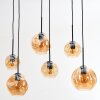 Ripoll Suspension, Boule lumineuse, Suspension Ambre, 6 lumières
