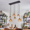 Ripoll Suspension, Boule lumineuse, Suspension Ambre, Clair, 6 lumières