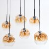 Ripoll Suspension, Boule lumineuse, Suspension Ambre, Clair, 6 lumières
