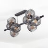 Koyoto Plafonnier, Boule lumineuse Fumé, 8 lumières