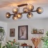 Koyoto Plafonnier, Boule lumineuse Clair, Fumé, 8 lumières
