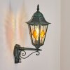 Hongkong Lampe murale d´extérieur, Applique murale Vert, Noir, 1 lumière, Détecteur de mouvement