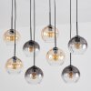Koyoto Suspension, Boule lumineuse, Suspension Ambre, Clair, Fumé, 8 lumières