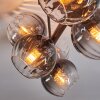 Koyoto Plafonnier, Boule lumineuse Clair, Fumé, 8 lumières