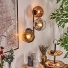 Koyoto Boule lumineuse, Applique murale Or, Clair, Cuivré, Fumé, 3 lumières