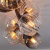 Koyoto Plafonnier, Boule lumineuse Ambre, Clair, Fumé, 8 lumières