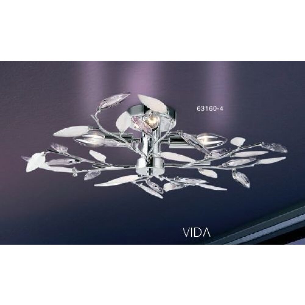 Plafonnier Globo VIDA Chrome, 4 lumières main product photo