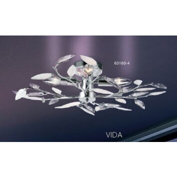 Plafonnier Globo VIDA Chrome, 4 lumières