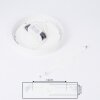 Plafonnier Finsrud LED Blanc, 1 lumière