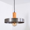 Suspension Lakewood Brun foncé, Nickel mat, 1 lumière