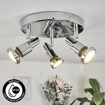 Plafonnier Morges Chrome, 3 lumières