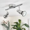Plafonnier Morges LED Chrome, 2 lumières
