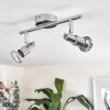Plafonnier Morges LED Chrome, 2 lumières