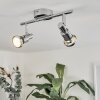 Plafonnier Morges LED Chrome, 2 lumières