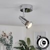Plafonnier Morges LED Chrome, 1 lumière