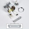 Plafonnier Morges LED Chrome, 1 lumière