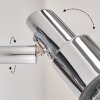 Applique murale Morges LED Chrome, 1 lumière
