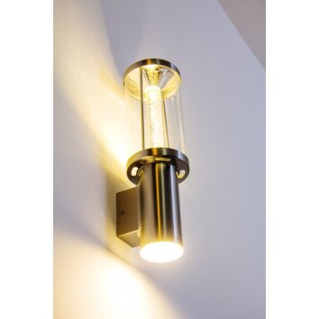 Applique extérieure Popoyan LED Acier inoxydable, 2 lumières Applique extérieure Popoyan LED Acier inoxydable, 2 lumières