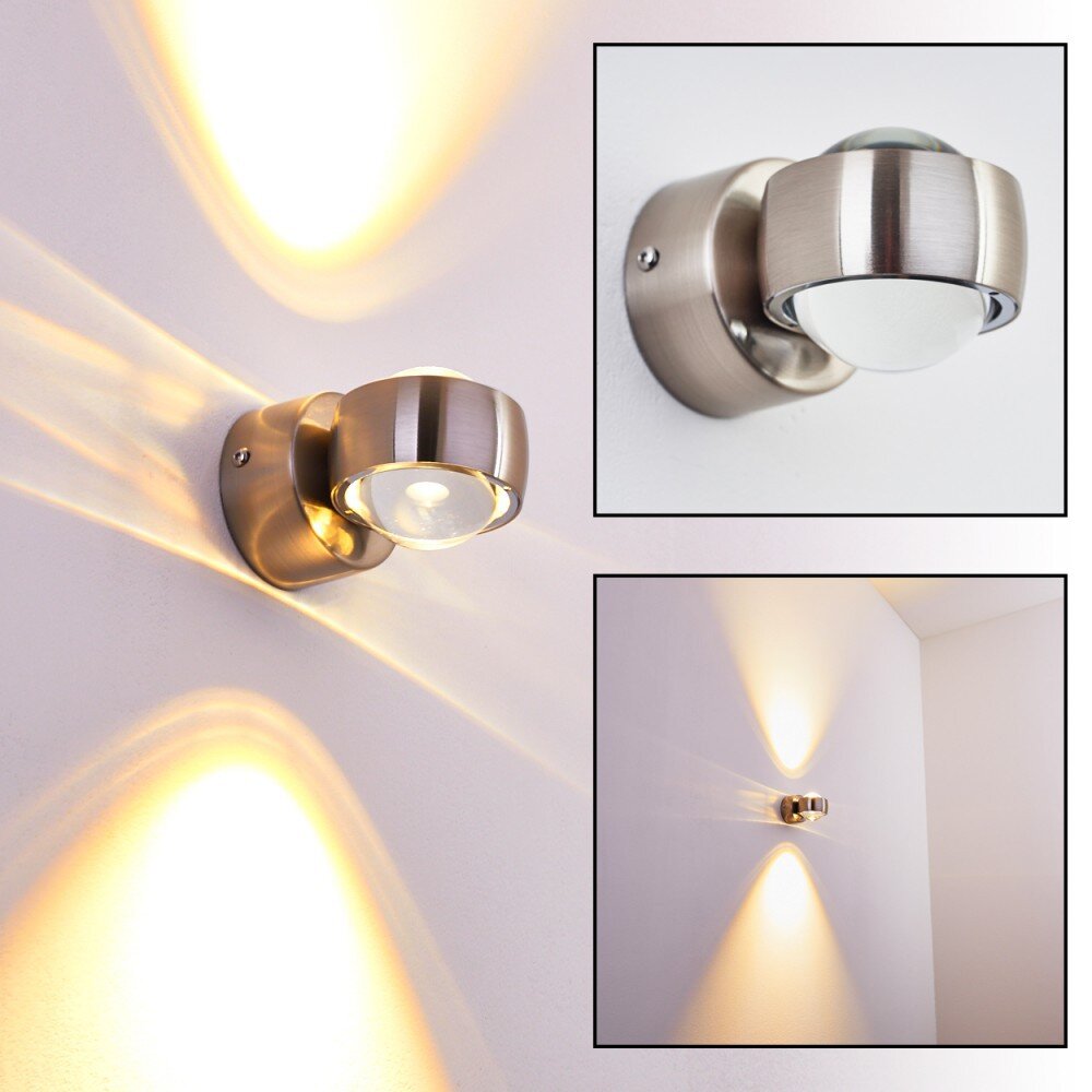 Applique Rio LED Argenté, 2 lumières main product photo