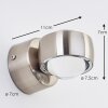 Applique Rio LED Argenté, 2 lumières
