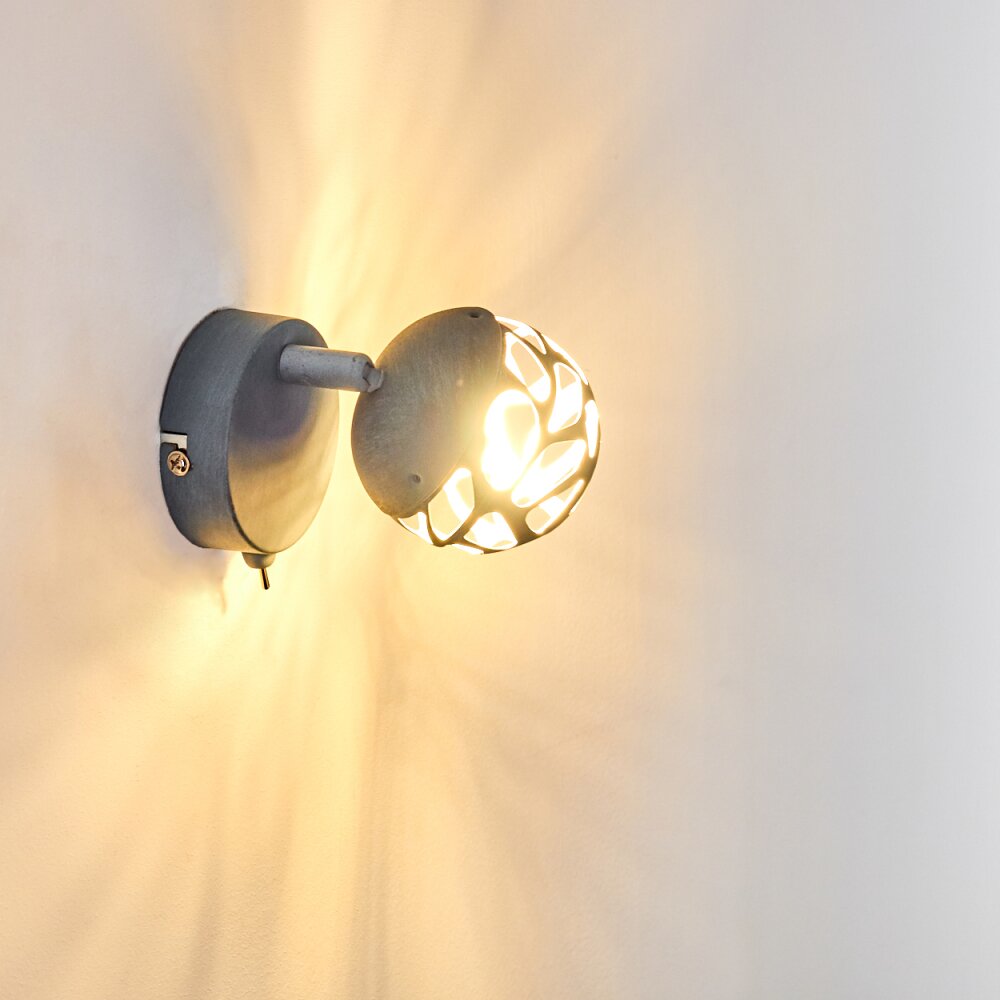 Applique murale Covane LED Gris, 1 lumière