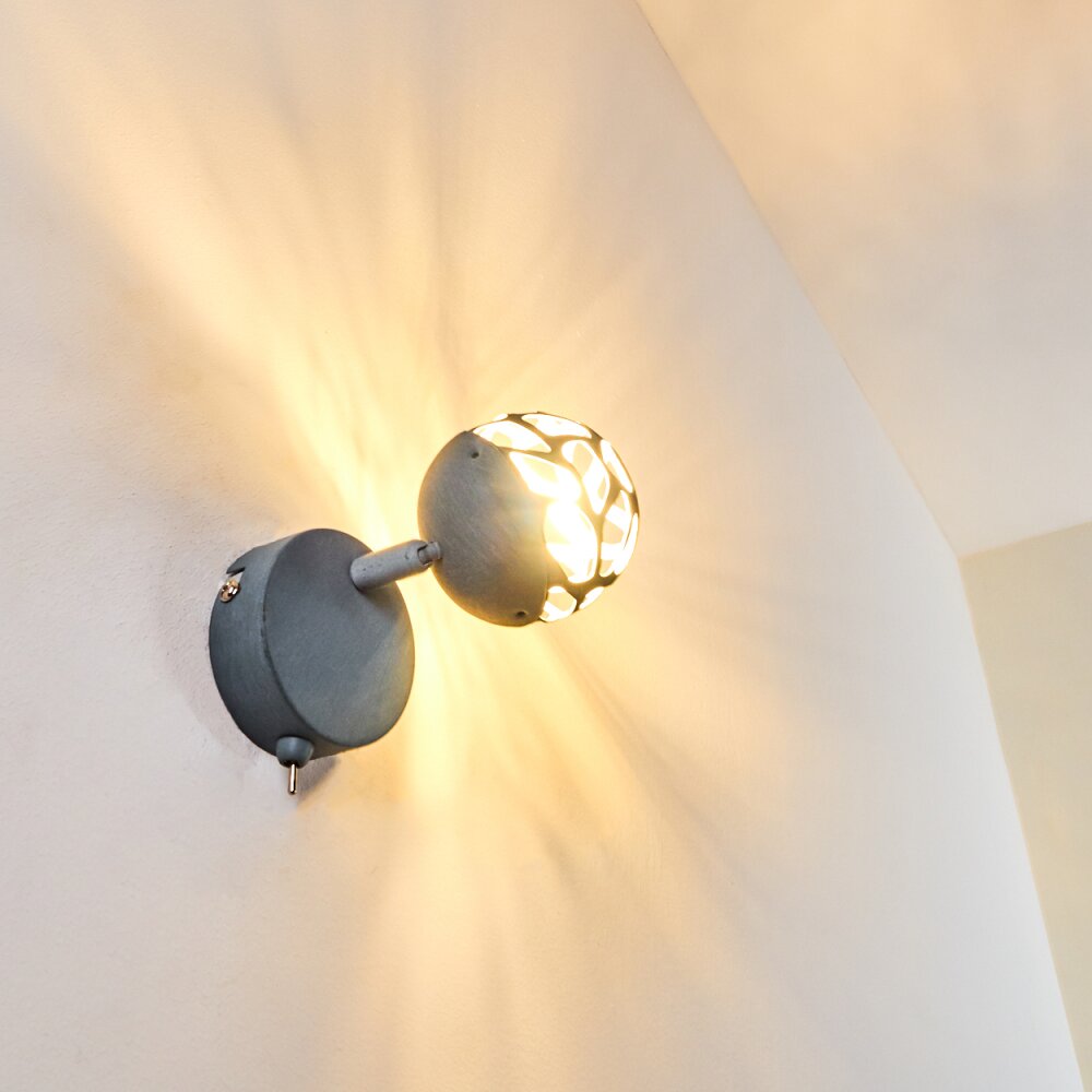 Applique murale Covane LED Gris, 1 lumière