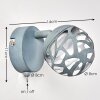Applique murale Covane LED Gris, 1 lumière