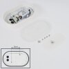 Applique murale d'extérieur  Paleroo LED Blanc, 1 lumière