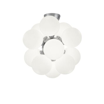 Plafonnier Trio Leuchten ALICIA Nickel mat, 12 lumières