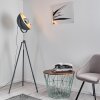 Lampadaire Bagdad Bleu, Chrome, Gris, 1 lumière