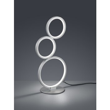 Lampe de table Trio-Leuchten Rondo LED Argenté, 1 lumière