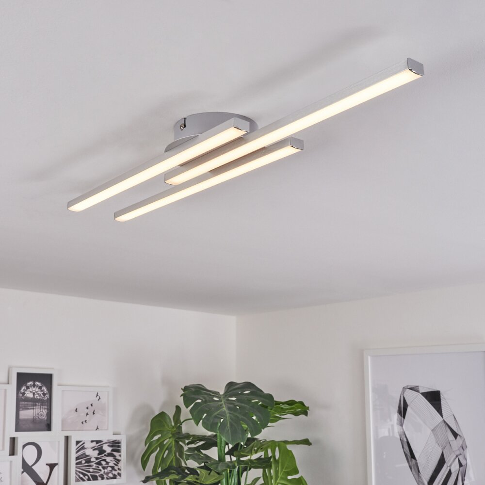 Plafonnier Mohlin LED Nickel mat, 3 lumières main product photo