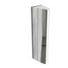 Applique murale d'extérieur Lutec Leo LED Chrome, 1 lumière