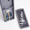 Applique murale d'extérieur Rotterdamm LED Chrome, 1 lumière