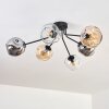 Ripoll Plafonnier, Boule lumineuse Ambre, Clair, Fumé, 6 lumières