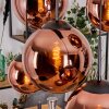 Gastor Suspension, Boule lumineuse, Suspension Cuivré, 6 lumières
