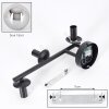 Gastor Boule lumineuse, Applique murale Chrome, Fumé, 3 lumières