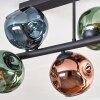 Ripoll Plafonnier, Boule lumineuse Bleu, Vert, Cuivré, 6 lumières
