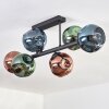 Ripoll Plafonnier, Boule lumineuse Bleu, Vert, Cuivré, 6 lumières