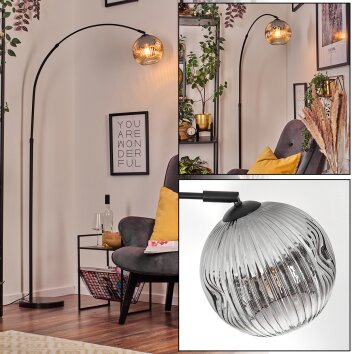 Ripoll Lampadaire, Lampadaires arc Noir, 1 lumière