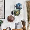 Koyoto Boule lumineuse, Applique murale Bleu, Vert, Cuivré, 3 lumières