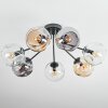 Ripoll Plafonnier, Boule lumineuse Ambre, Clair, Fumé, 7 lumières