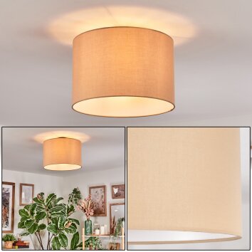 Soungou Plafonnier beige, 1 lumière